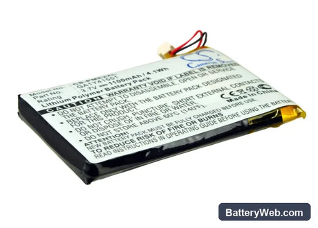 Palm Tungsten E2 Replacement Battery, 3.7V, 1100mAh, Li-Polymer 1