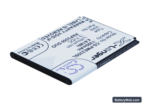 Prestigio MultiPhone 3350 Duo Replacement Battery, 3.7V, 1300mAh, Li-ion 2
