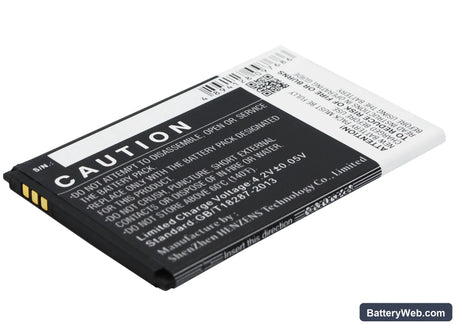 Prestigio MultiPhone 3400 Duo Replacement Battery, 3.7V, 1500mAh, Li-ion 4