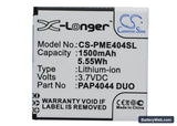 Prestigio MultiPhone 4044 Duo Replacement Battery, 3.7V, 1500mAh, Li-ion 1
