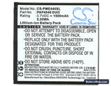 Prestigio MultiPhone 4040 Duo Replacement Battery, 3.7V, 1500mAh, Li-ion 5