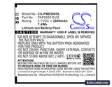 Prestigio MultiPhone 5000 Duo Replacement Battery, 3.7V, 2000mAh, Li-ion 1