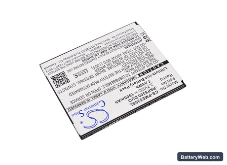 Prestigio MultiPhone 5300 Duo Replacement Battery, 3.7V, 1900mAh, Li-ion 2