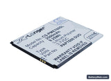 Prestigio MultiPhone 7600 Duo Replacement Battery, 3.7V, 2500mAh, Li-Polymer 2