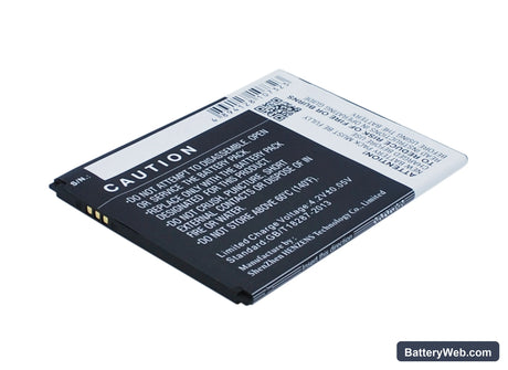 Prestigio MultiPhone 7600 Duo Replacement Battery, 3.7V, 2500mAh, Li-Polymer 4