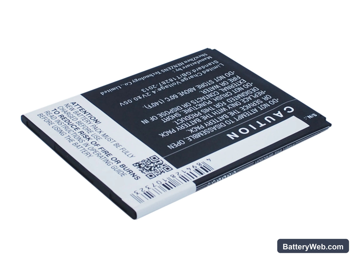 Prestigio MultiPhone 7600 Duo Replacement Battery, 3.7V, 2500mAh, Li-Polymer 5