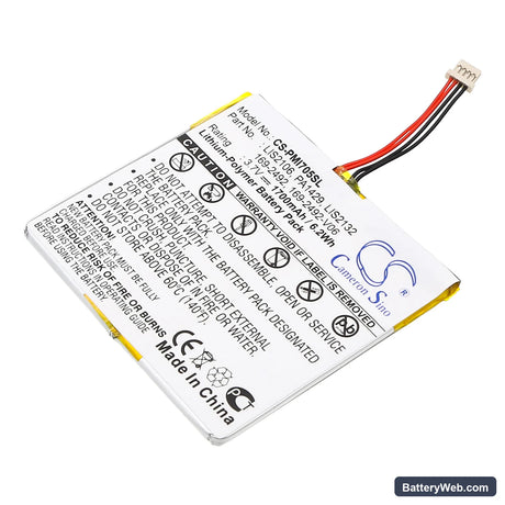 Palm i705 Replacement Battery, 3.7V, 1700mAh, Li-Polymer 1