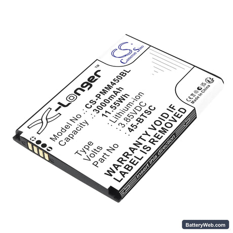 Point Mobile PM45 Replacement Battery, 3.85V, 3000mAh, Li-ion 1
