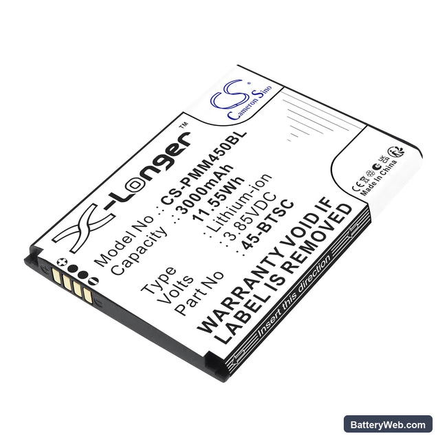 Point Mobile PM45 Replacement Battery, 3.85V, 3000mAh, Li-ion 1