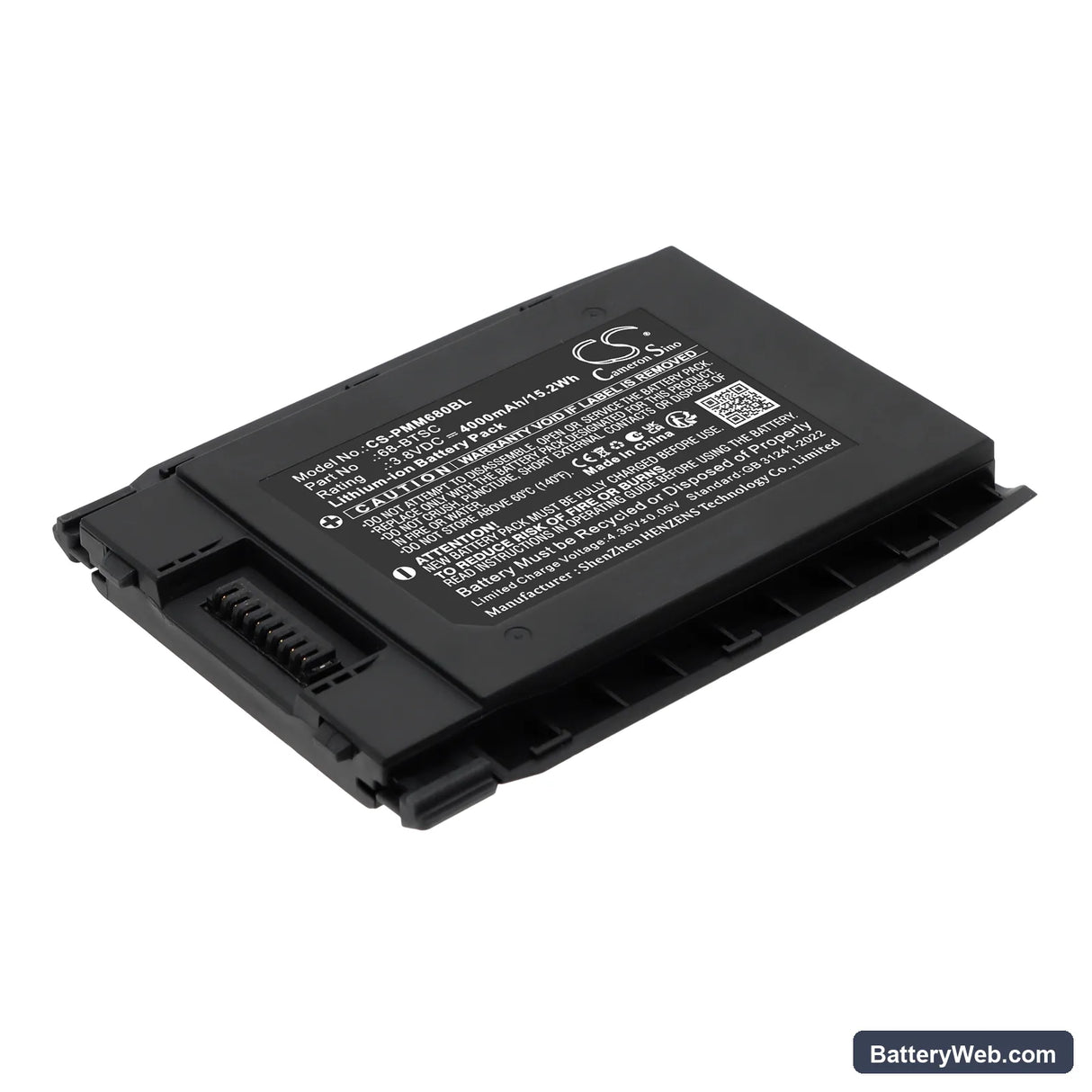 Point Mobile PM86 Replacement Battery, 3.8V, 4000mAh, Li-ion 1