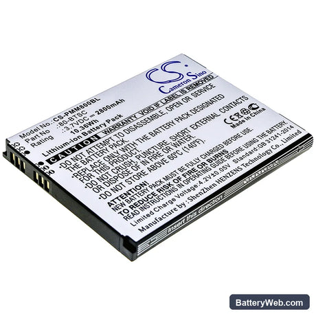 Point Mobile PM80 Replacement Battery, 3.7V, 2800mAh, Li-ion 1