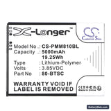 Point Mobile PM80 Replacement Battery, 3.85V, 5000mAh, Li-Polymer 5