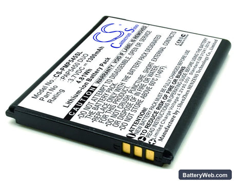 Prestigio PAP5450 DUO Replacement Battery, 3.7V, 1300mAh, Li-ion 1