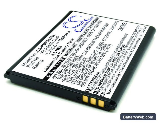 Prestigio PAP5450 DUO Replacement Battery, 3.7V, 1300mAh, Li-ion 1