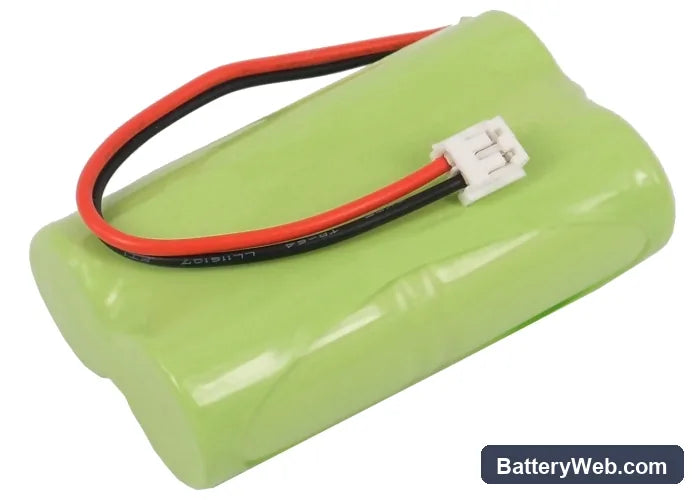 TOPCARD PMR100 Replacement Battery, 4.8V, 1000mAh, Ni-MH 3