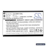 Pliant MicroCom M 900MHz Replacement Battery, 3.7V, 1100mAh, Li-ion 5