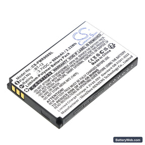 Pliant MicroCom XR Replacement Battery, 3.7V, 900mAh, Li-Polymer 1