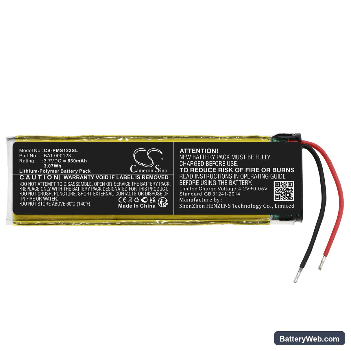 Philip Morris iQos 3.0 Multi Replacement Battery, 3.7V, 830mAh, Li-Polymer 3