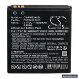 Prestigio PSP3450 DUO Replacement Battery, 3.7V, 1500mAh, Li-ion 1
