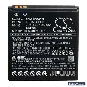 Prestigio PSP3450 DUO Replacement Battery, 3.7V, 1500mAh, Li-ion 1