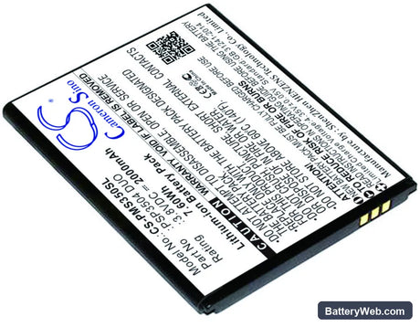 Prestigio Muze C3 Replacement Battery, 3.8V, 2000mAh, Li-ion 1