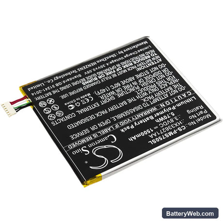Prestigio PSP7505DUO Replacement Battery, 3.8V, 1500mAh, Li-Polymer 2