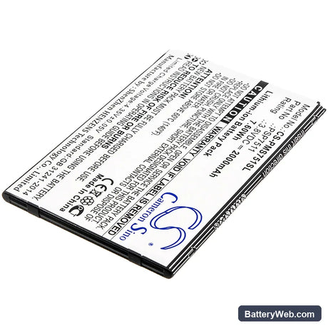 Prestigio PSP7511DUO Replacement Battery, 3.8V, 2000mAh, Li-ion 2