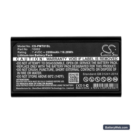 Pentax GPS RTK Replacement Battery, 7.4V, 2200mAh, Li-ion 5