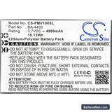 Lawmate PV-1000 Replacement Battery, 3.7V, 4900mAh, Li-Polymer 3