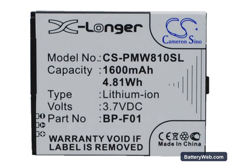 PHICOMM FWS610 Replacement Battery, 3.7V, 1300mAh, Li-ion 1