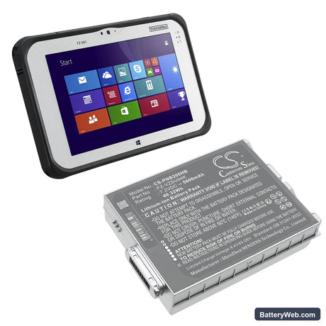 Panasonic Toughpad FZ-M1 Replacement Battery, 7.2V, 5600mAh, Li-ion 6