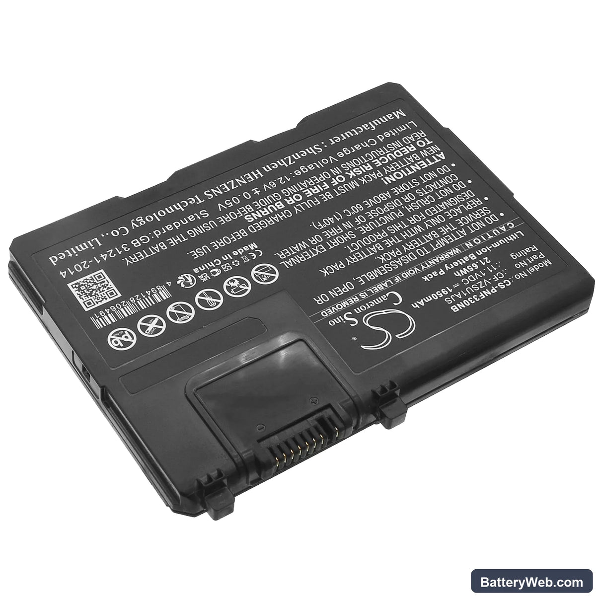 Panasonic Toughbook CF-33LEHFAT3 Replacement Battery, 11.1V, 1950mAh, Li-ion 2