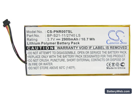 Pandigital Novel 7 Replacement Battery, 3.7V, 2900mAh, Li-Polymer 5