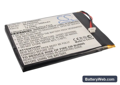 Pandigital R70F452 Replacement Battery, 3.7V, 3500mAh, Li-Polymer 1
