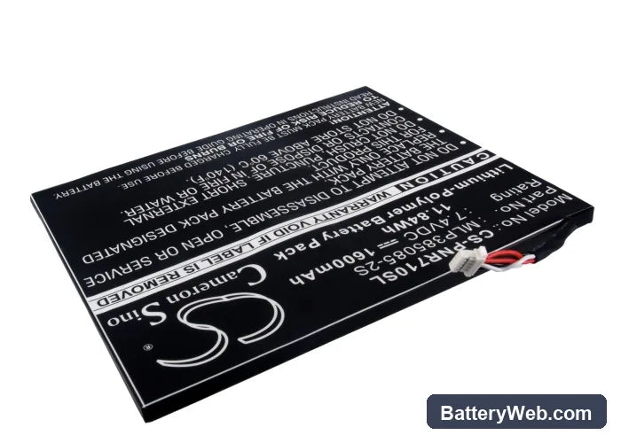 Velocity Replacement Battery, 7.4V, 1600mAh, Li-Polymer 2