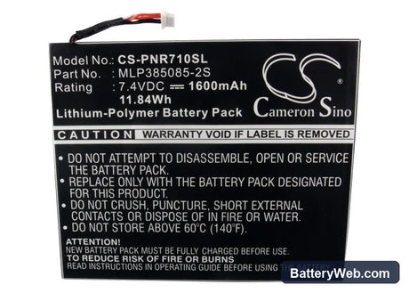 Velocity Replacement Battery, 7.4V, 1600mAh, Li-Polymer 5