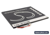 Pandigital Novel Tablet Color Replacement Battery, 3.7V, 3200mAh, Li-Polymer 2