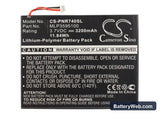Pandigital Novel Tablet Color Replacement Battery, 3.7V, 3200mAh, Li-Polymer 5