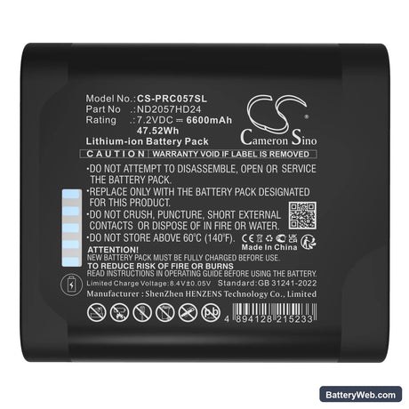 Coolview 1400XT Surgical Headlight Replacement Battery, 7.2V, 6600mAh, Li-ion 5