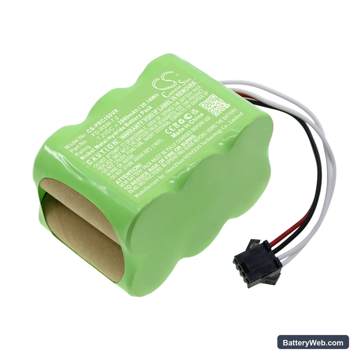 Pyle PUCRC15 Replacement Battery, 7.2V, 2800mAh, Ni-MH 1