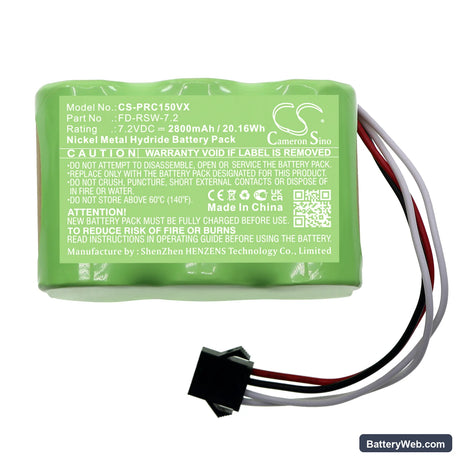 Pyle PUCRC15 Replacement Battery, 7.2V, 2800mAh, Ni-MH 3