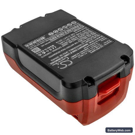 Porter Cable PC18CS Replacement Battery, 18V, 2500mAh, Li-ion 2