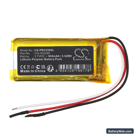 Poly Calisto 5300 Replacement Battery, 3.7V, 950mAh, Li-Polymer 3