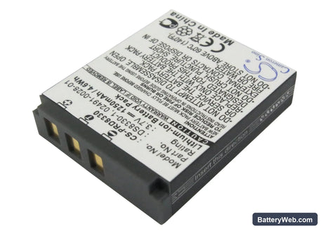 Rollei Prego 8330 Replacement Battery, 3.7V, 1250mAh, Li-ion 2