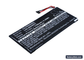Sony PRS-950 Replacement Battery, 3.7V, 1700mAh, Li-Polymer 1