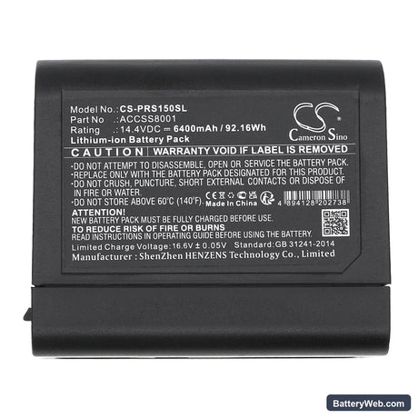 FARO 3D Laser Scanner Replacement Battery, 14.4V, 6400mAh, Li-ion 5
