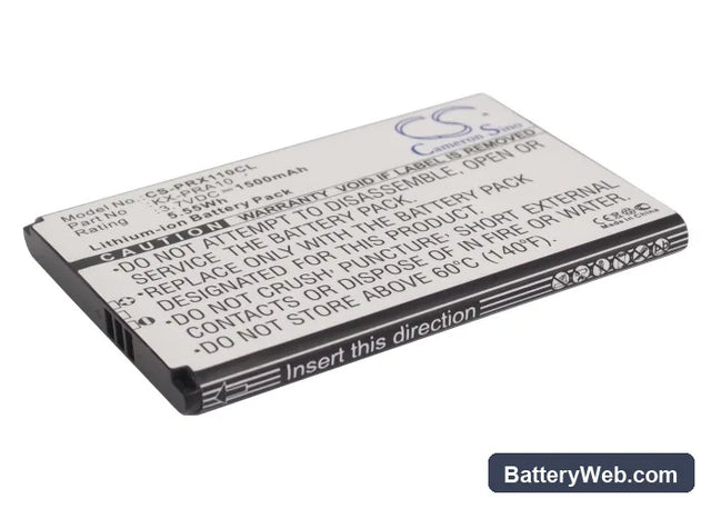 Panasonic KX-PRX110 Replacement Battery, 3.7V, 1500mAh, Li-ion 1