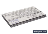 Panasonic KX-PRX110 Replacement Battery, 3.7V, 1500mAh, Li-ion 2
