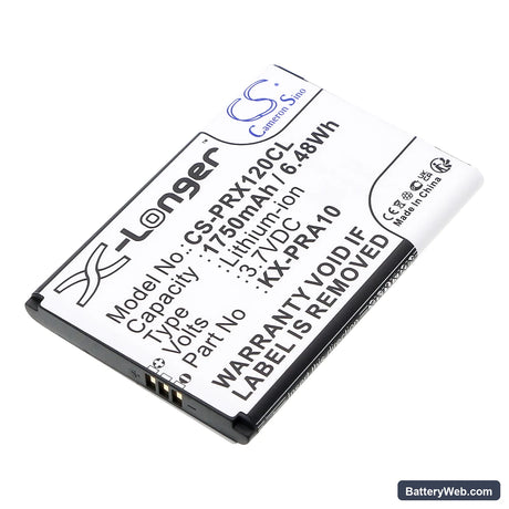 Panasonic KX-PRX110 Replacement Battery, 3.7V, 1750mAh, Li-ion 1