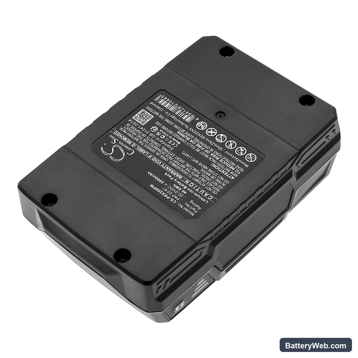 Parkside PSBSA 20-Li-C3 Replacement Battery, 20V, 2000mAh, Li-ion 4